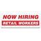 Signmission Now Hiring Retail Workers Banner Apply Inside Accepting Application Single Sided B-120-30297 - alternate 1